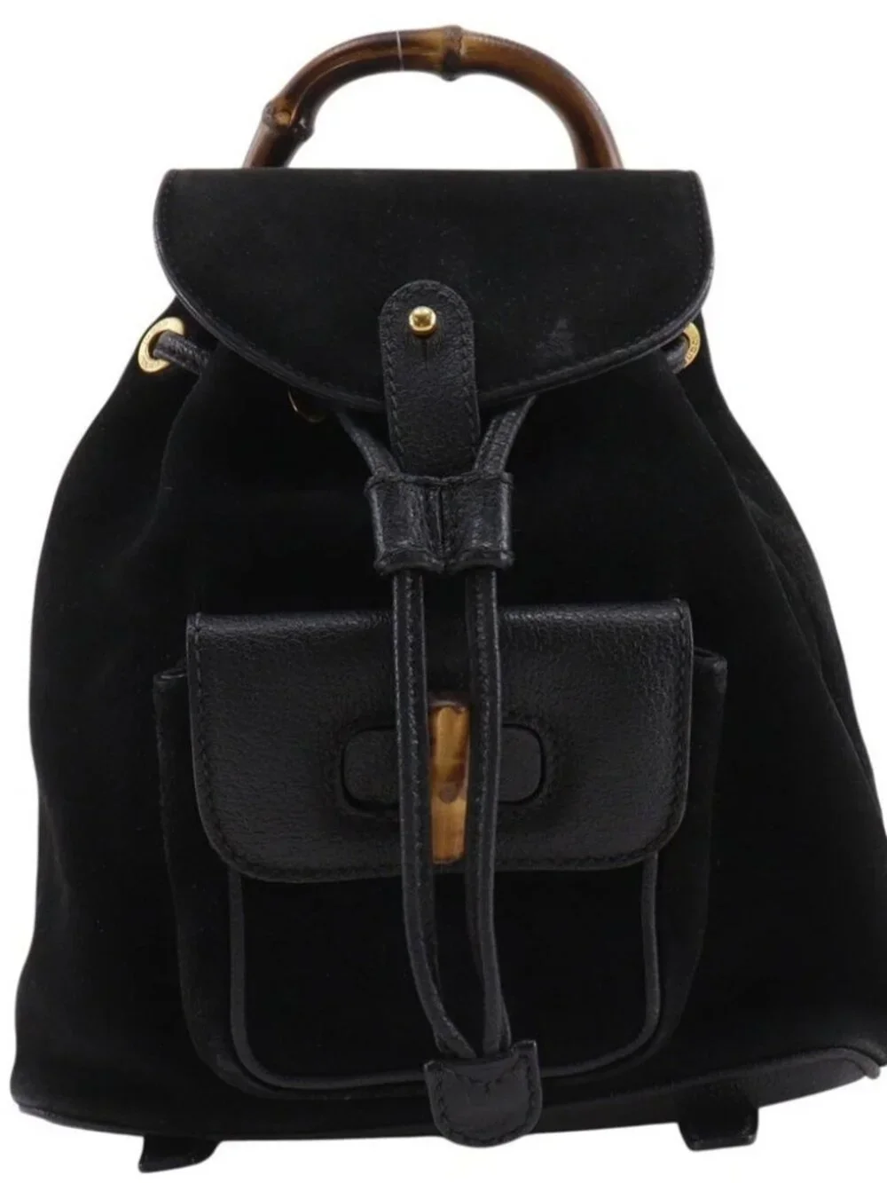 Gucci | Bags | Gucci Bamboo Backpack Daypack Old Gucci Black  display picture 1